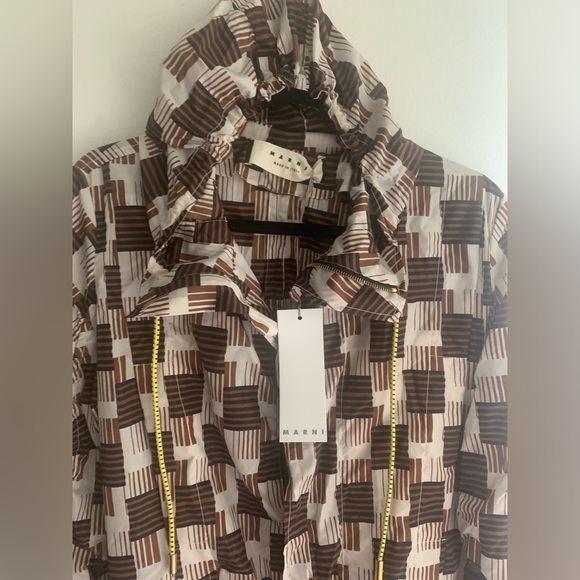 MARNI Geometric Ovsersized Windbreaker Jacket - Size 38 - NWT + RARE - Picture 3 of 5